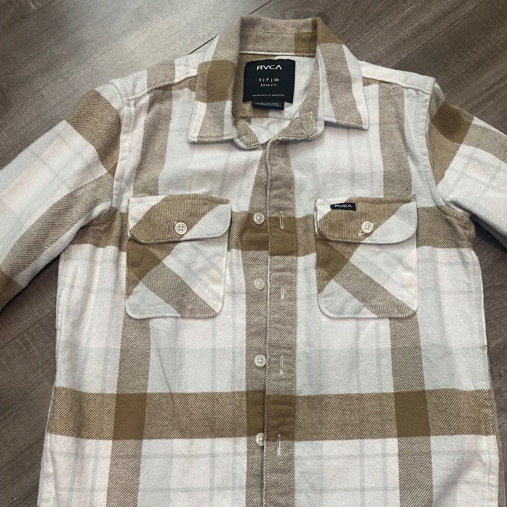 Boys RVCA flannel